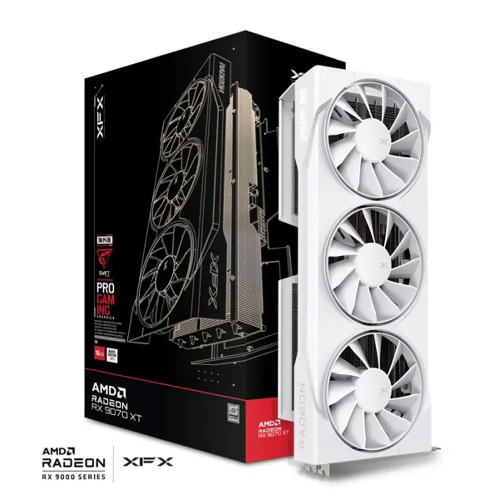RX 9070 16GB XFX SWIFT TRIO WHITE