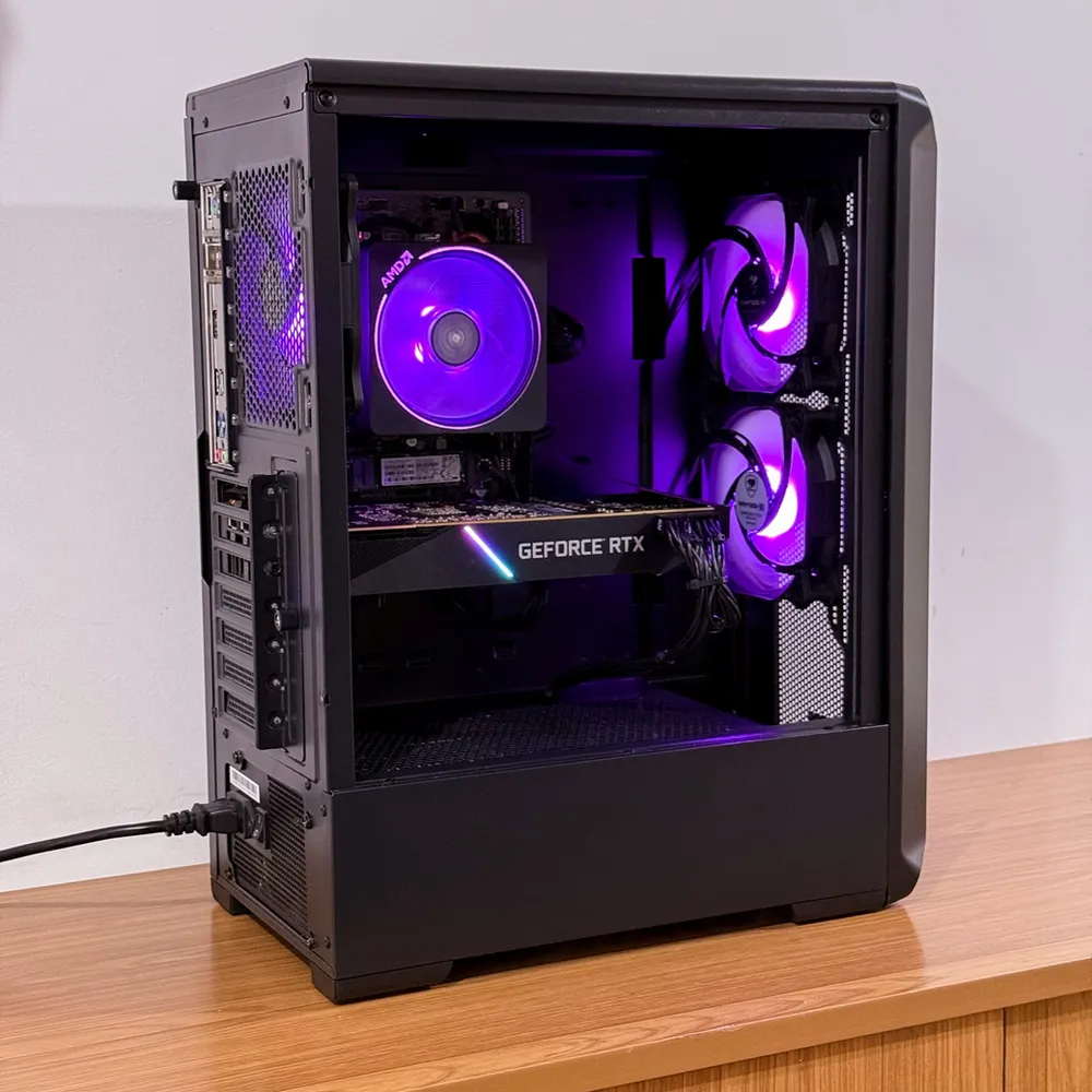PC AMD RYZEN 7 2700X + A520 + 16GB + SSD 256GB M.2 + RTX 2080 SUPER + 650W