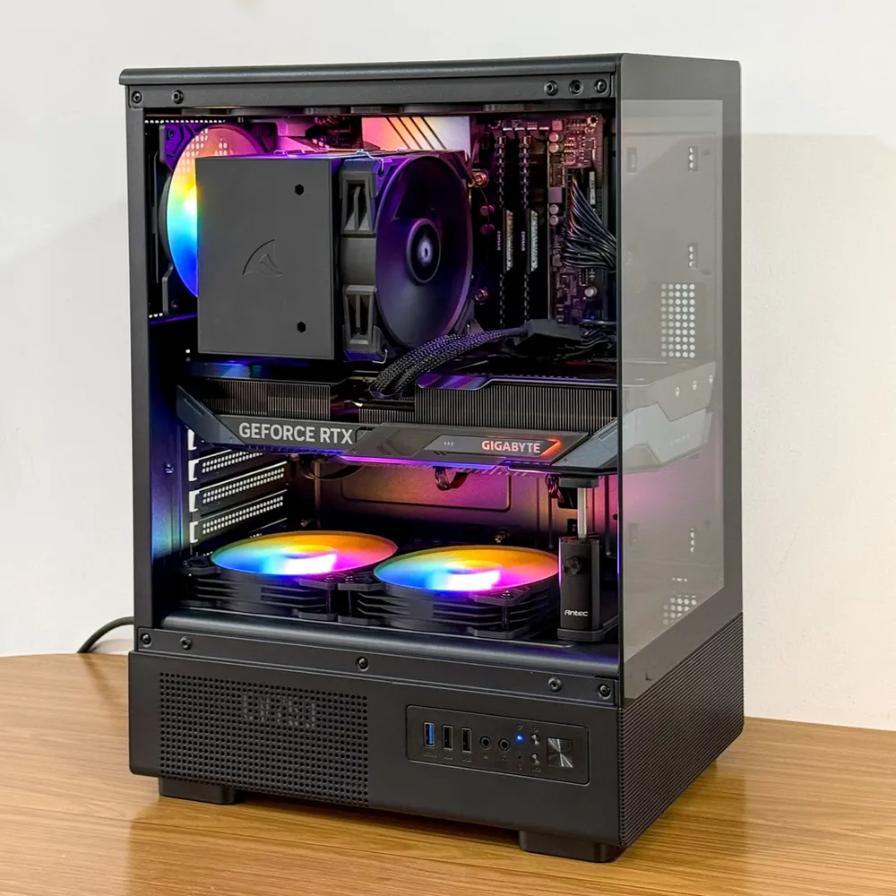 PC INTEL I7 14700KF + B760M + 64GB 2X32 + 1TB M.2 NVME + RTX 5070 + 750W 80P