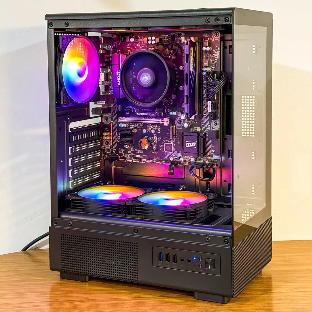 PC USADA RYZEN 5 5600G + A520 + 16GB + 256GB + 450W + VCX300