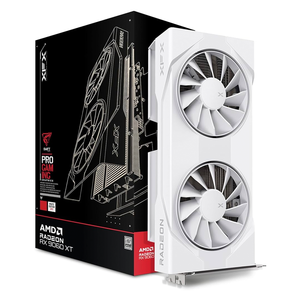RX 9060XT 8GB XFX SWIFT DUAL WHITE