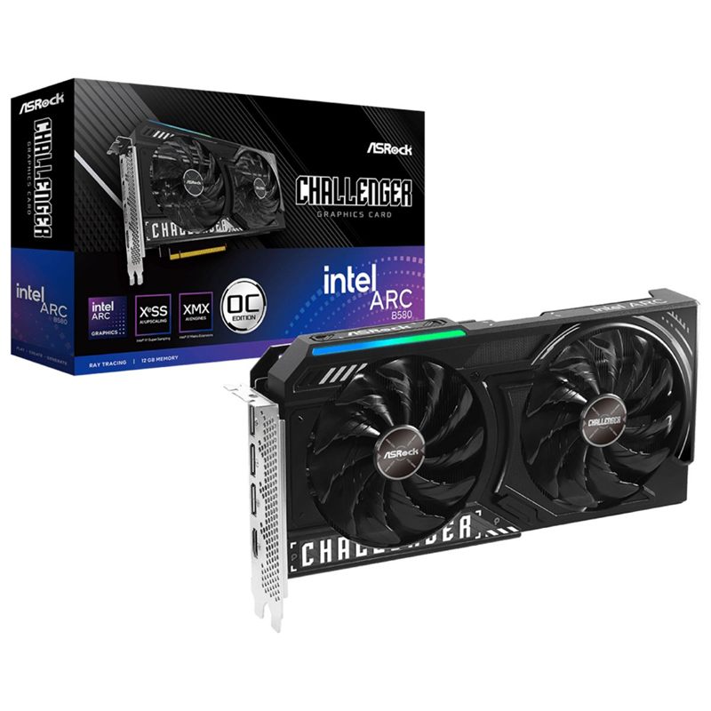 PLACA DE VIDEO ASROCK INTEL B580 ARC CHALLENGER 12GB OC
