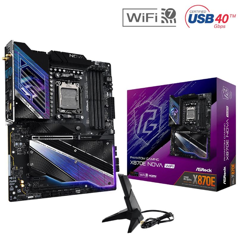 MOTHERBOARD ASROCK X870E NOVA WIFI AM5