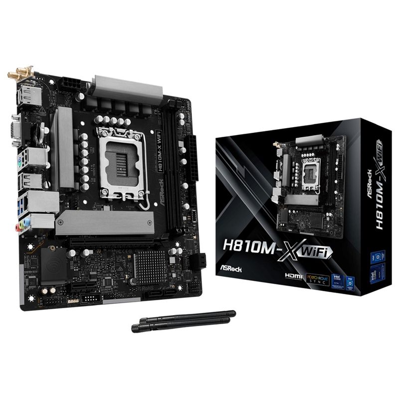 MOTHERBOARD ASROCK H810M-X WIFI S1851
