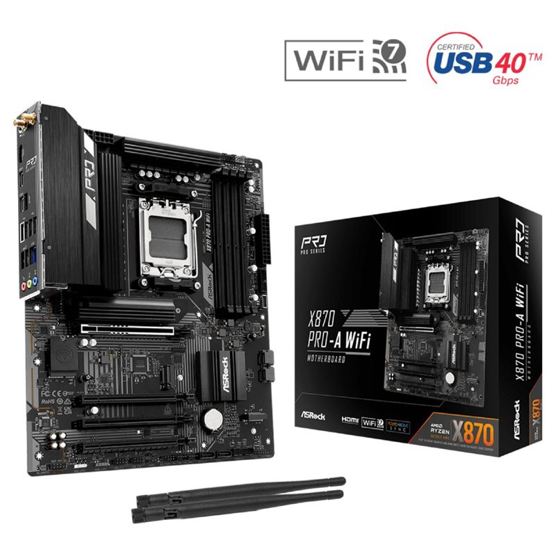MOTHERBOARD ASROCK X870 PRO-A WIFI AM5
