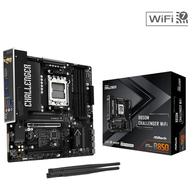 MOTHERBOARD ASROCK B850M CHALLENGER WIFI AM5