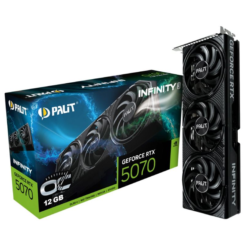 PLACA DE VIDEO PALIT GEFORCE RTX 5070 INFINITY 3 OC 12GB