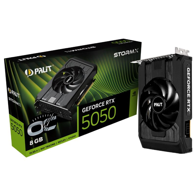 PLACA DE VIDEO PALIT GEFORCE RTX 5050 STORMX OC 8GB GDDR6