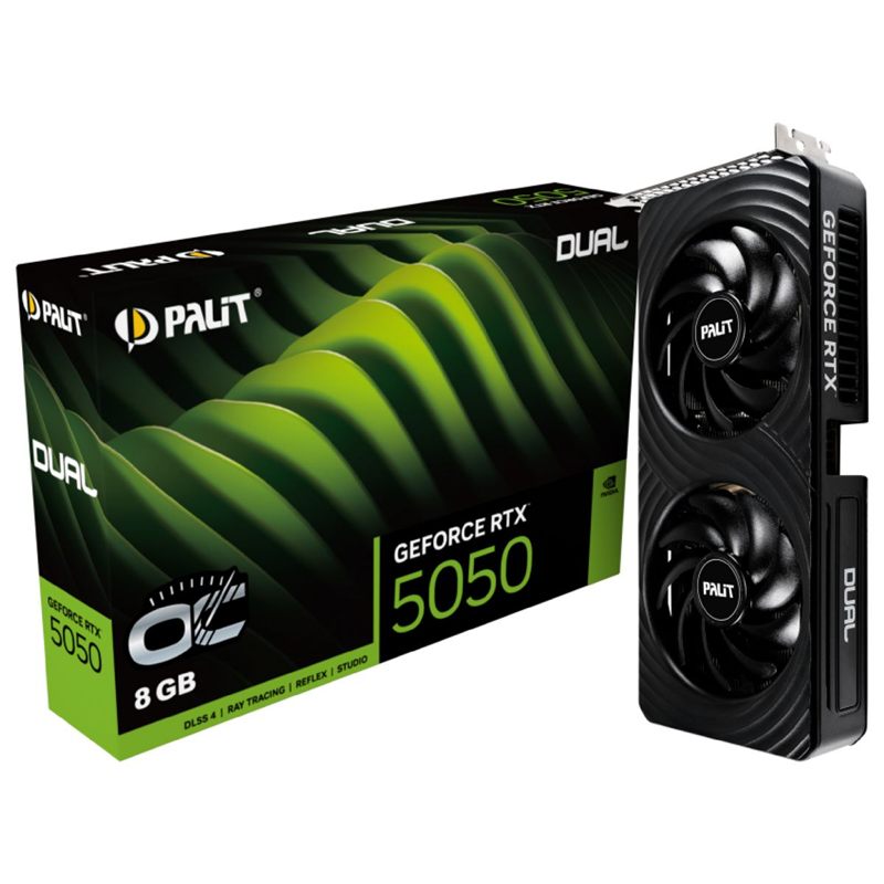 PLACA DE VIDEO PALIT GEFORCE RTX 5050 DUAL OC 8GB GDDR6