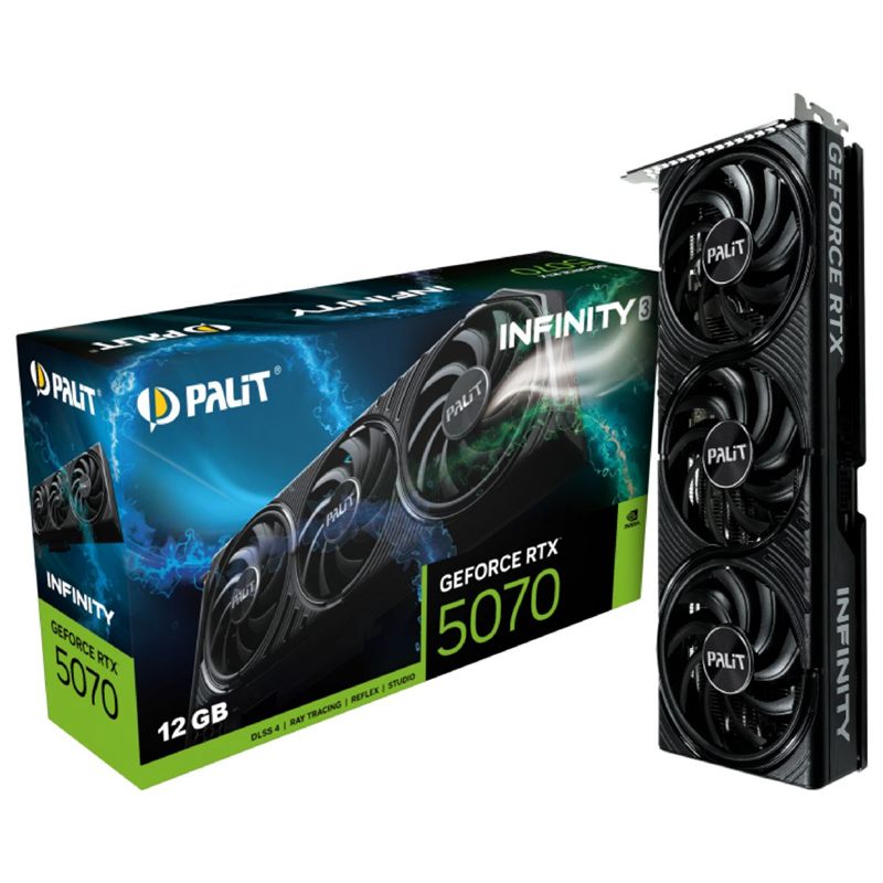 PLACA DE VIDEO PALIT GEFORCE RTX 5070 INFINITY3 12GB D7