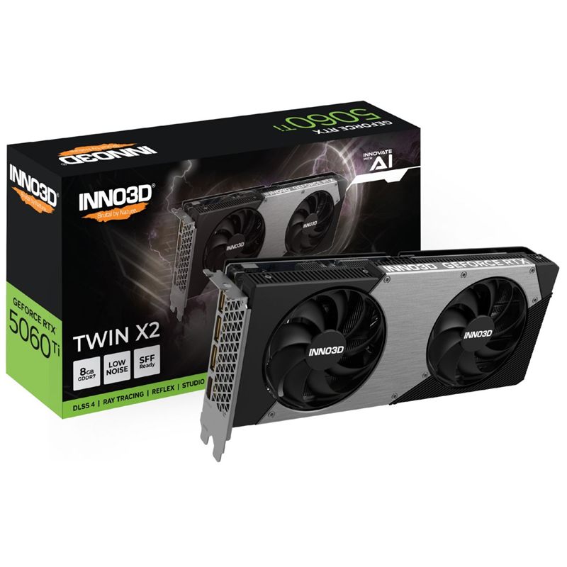 PLACA DE VIDEO INNO3D GEFORCE RTX 5060TI TWIN X2 8GB D7