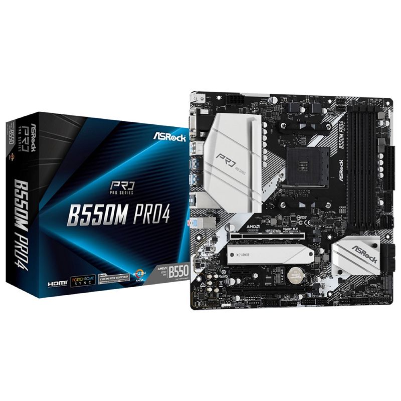 MOTHERBOARD ASROCK B550M PRO4 AM4