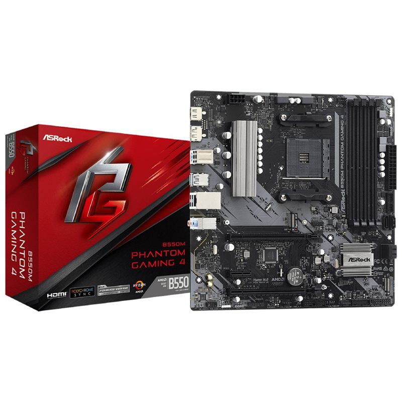 MOTHERBOARD ASROCK B550M PHANTOM GAMING 4 DDR4 AM4