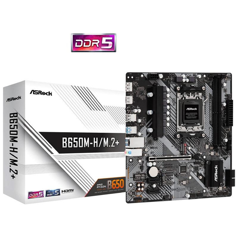 MOTHERBOARD ASROCK B650M H/M.2+ DDR5 AM5