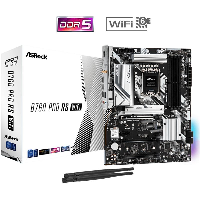 MOTHERBOARD ASROCK B760 PRO RS WIFI DDR5 S1700