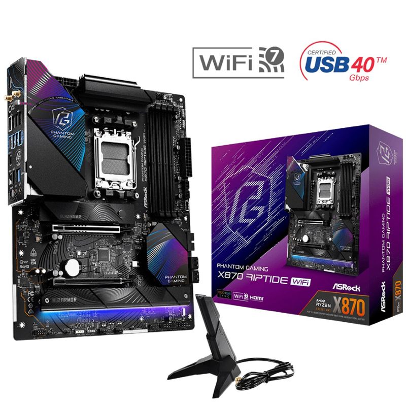 MOTHERBOARD ASROCK X870 RIPTIDE WIFI D5 AM5