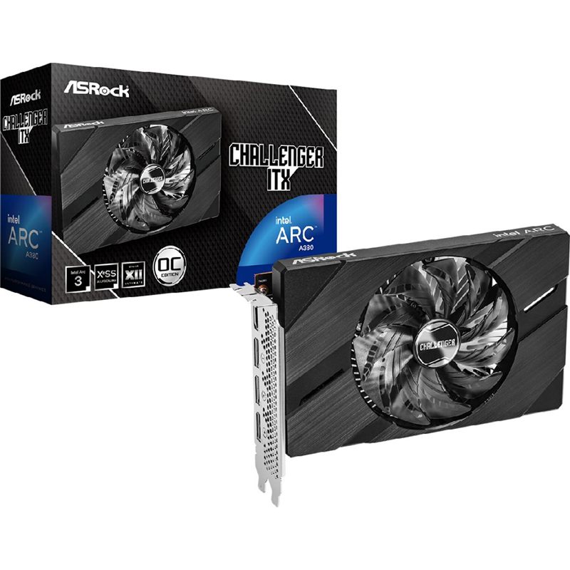 PLACA DE VIDEO ASROCK INTEL A380 CHALLENGER 6GB DDR6