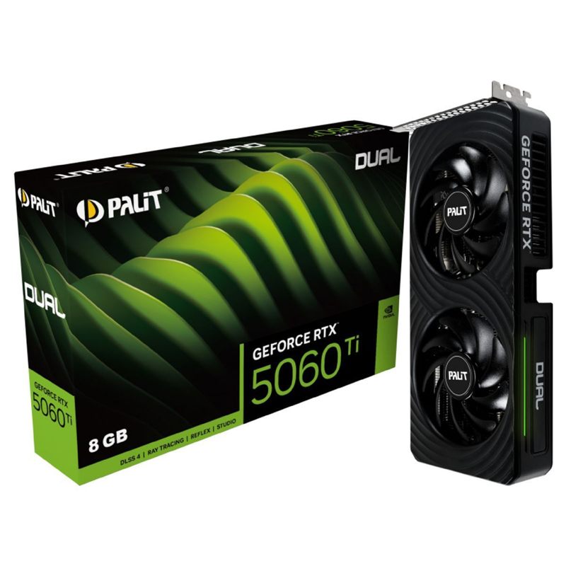 PLACA DE VIDEO PALIT GEFORCE RTX 5060TI DUAL 8GB GDDR7