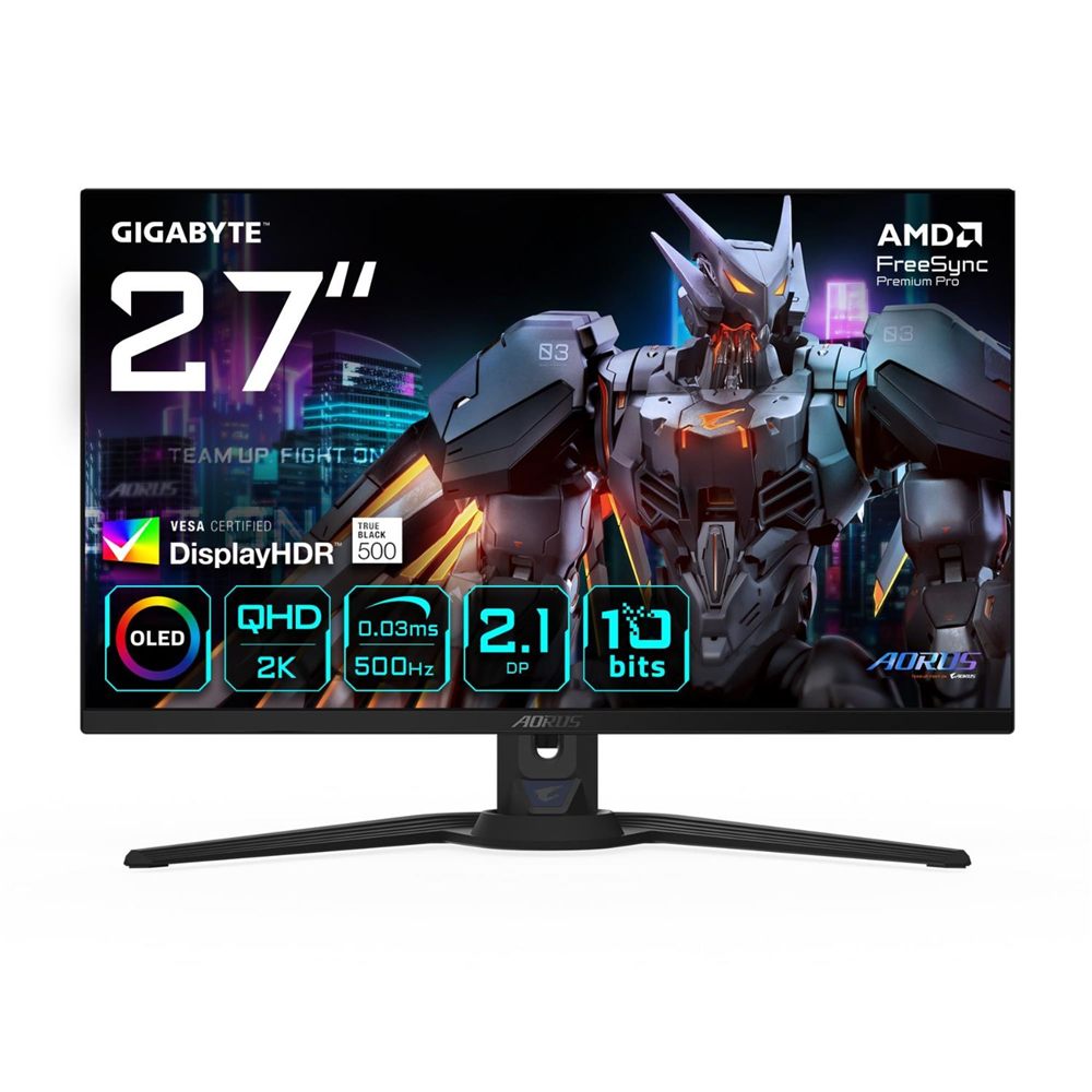 MONITOR AORUS FO27Q5P 27" QD-OLED QHD 500HZ